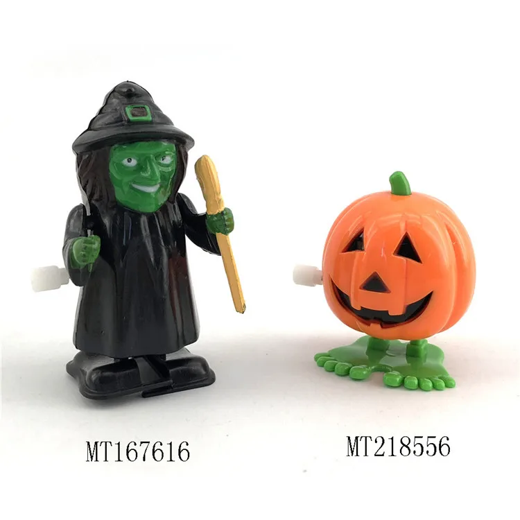 Hot selling  funny witch plastic  halloween wind up toys for kid