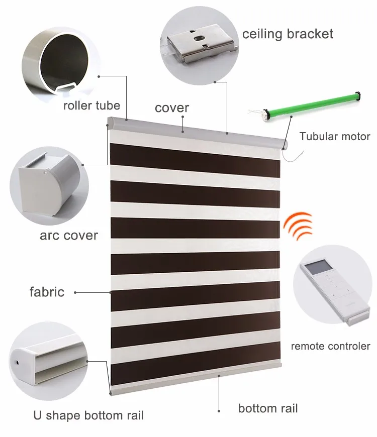 

Cassette Roller Blinds day and night