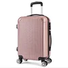 China Factory Lightweight 20 inch Rose Gold ABS Trolley Travelling Luggage Bags with 360 Degree Universal Spinner 4 Wheels