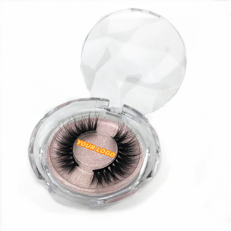 

Pure Handmade Wholesale Mink Eyelash Custom Logo Eyelashes, Black anf clear