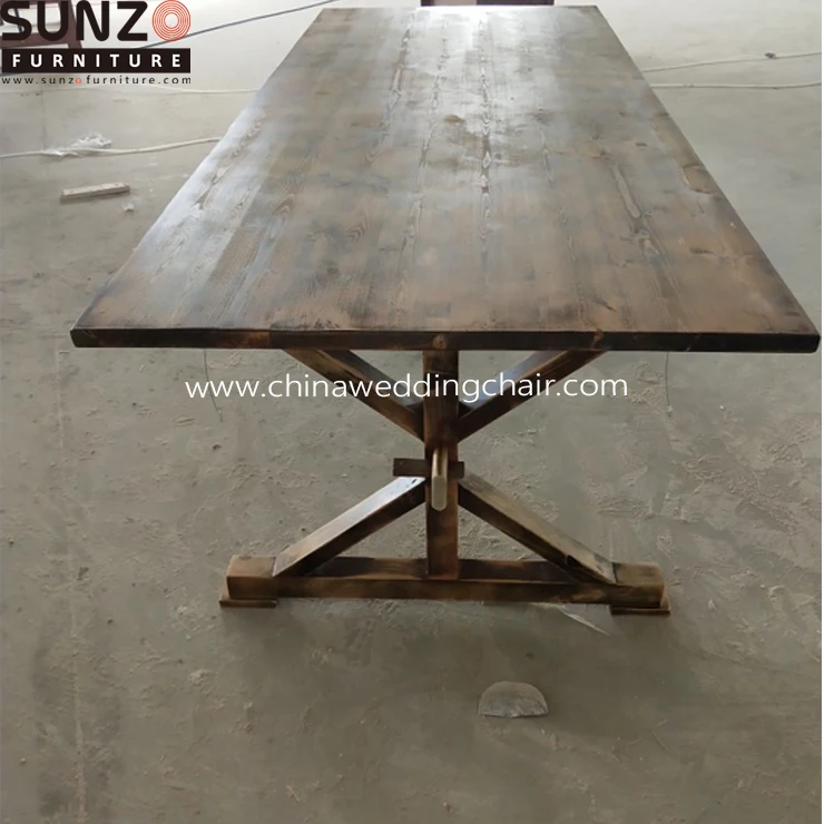 wooden dining table