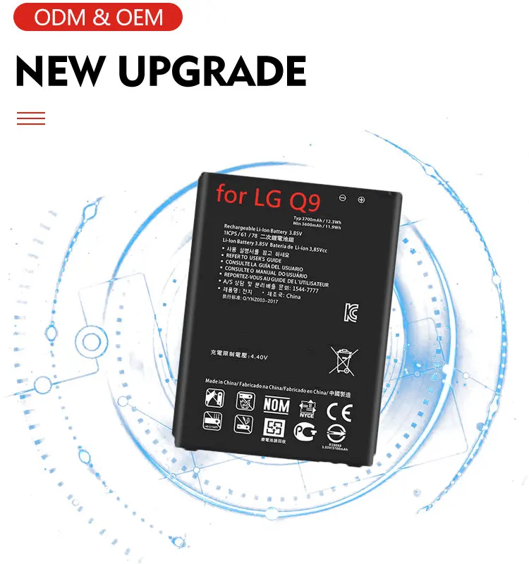 Factory High Quality Mobile Phone Battery for LG Q8 Q8(2018) Q9 Replacement