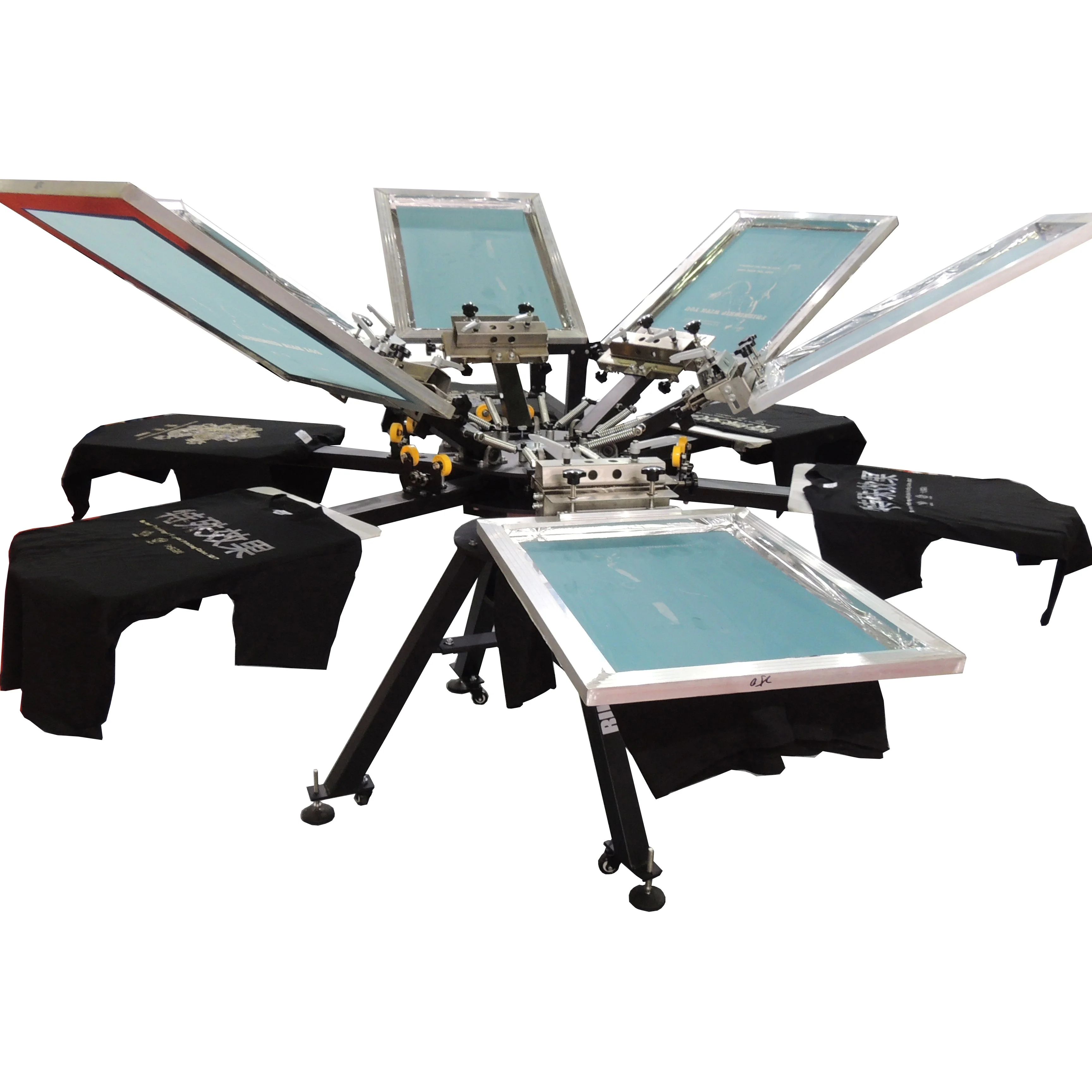 Ns606-mr 6 Color 6 Stations Rotary Silk 