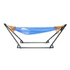 Free Standing Swing Nylon Network Garden camping Hammock with Metal Frame stand