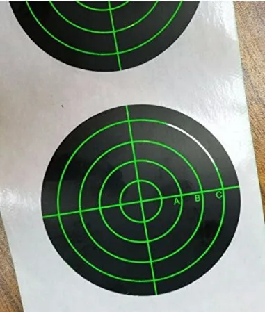 

Shooting Targets 3inch Splatter Green Paper Targets for Rifle Pistol AirSoft BB Gun Pellet, Green or custom