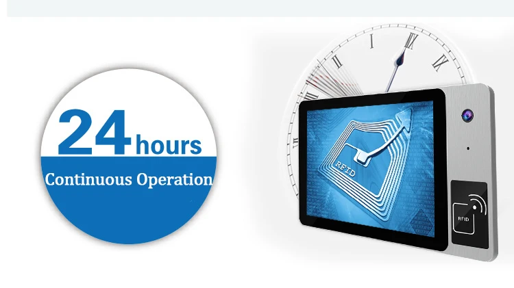 10.1 inch RK3288 touch screen RJ45 RS232 industrial tablet with front rfid reader