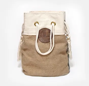 hessian shoulder bag