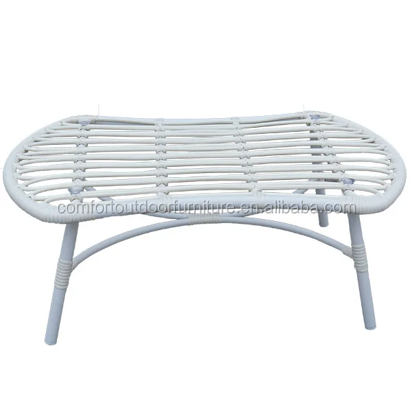 
Garden Modern 4-seat Sofa with Round Rattan Top 