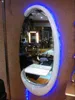2014 Hot sale hairdressing LED light fiberglass salon mirror station MS059