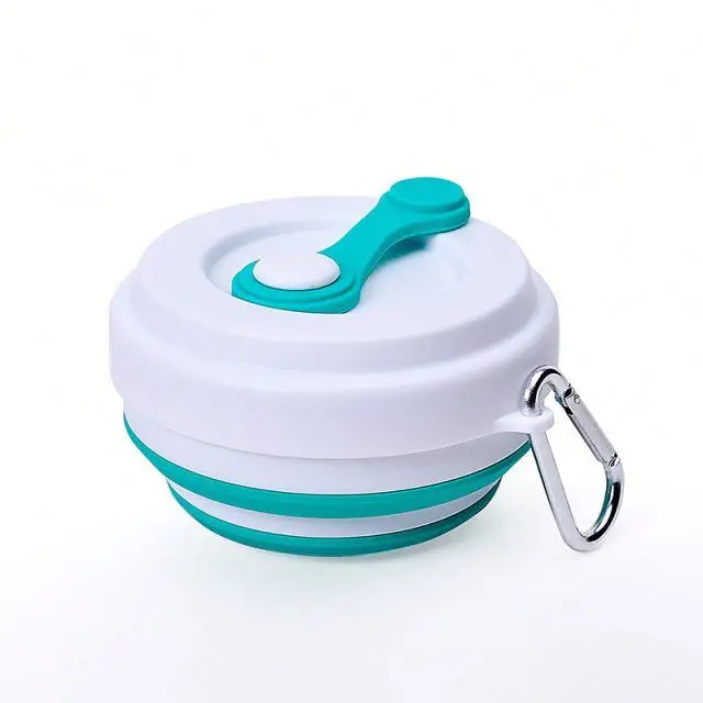 

BPA Free Food Grade Silicone baby Foldable Drinking Cup Water Cup, Green ,orange ,grey ,blue, fruit green and customized
