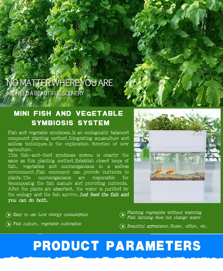 Plant new arrivals acrylic fish farming tank  Water Garden Fish Bowl Aquarium Tank  aquarium hydroponics hot best seller