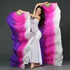 New Design Belly Dance Silk Fan Veils Many Sizes Belly Dance Props Silk Veils Belly Dance Fans
