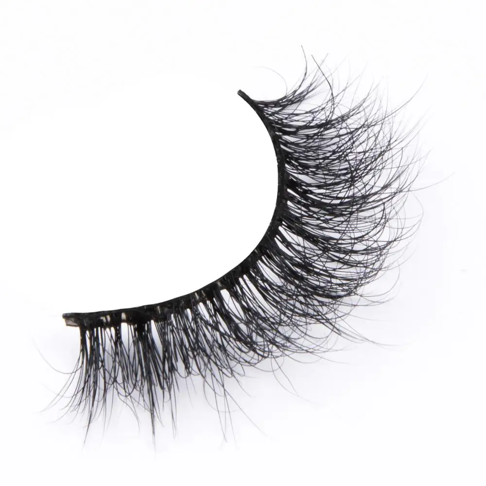 

3D Hand Made Wholesale Mink Eyelash custom made real mink fur eyelash, Black