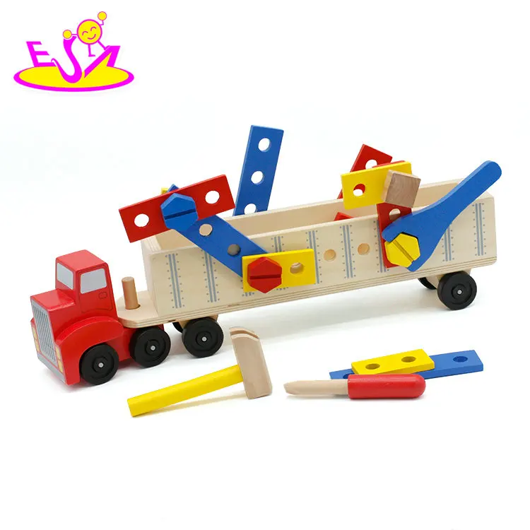 Nouvelle arrivée bricolage assemblage en bois outil camion jouet pour enfants W03D039 Nouvelle arrivée bricolage assemblage en bois outil camion jouet pour enfants W03D039