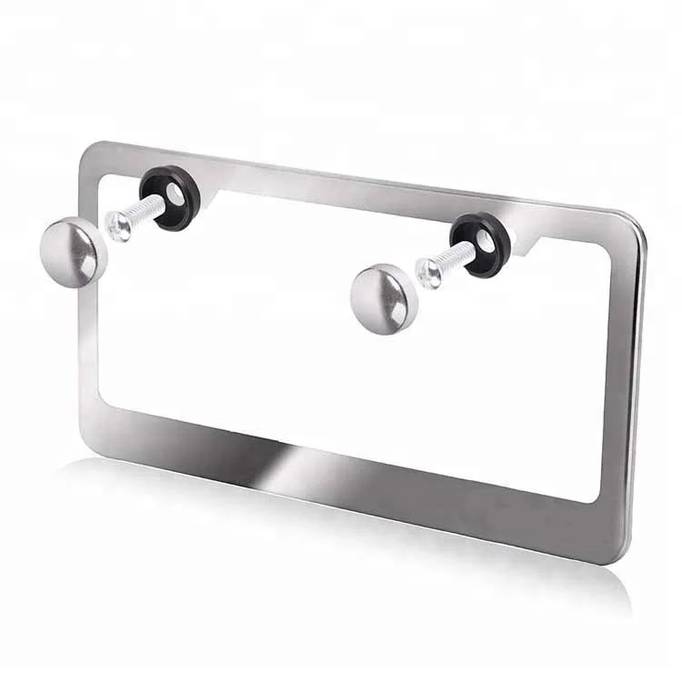 

US size chrome stainless steel license plate frame