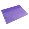 China factory hot selling custom PP snap button envelope pockets document pouch a4 plastic folder wallets