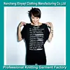 Custom fashion comfortable drape cotton elegant long tshirt women 2013