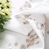 Factory Direct Sale Faux Silk Floral Embroidered Sheer Curtains for Bedroom Embroidery Ready Made Curtain for Living Room