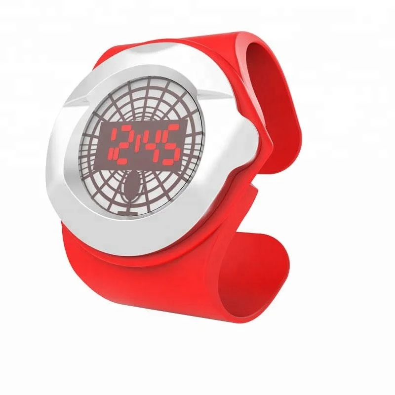 

Colorful water resist students LED sport digital watches for teenagers, Red