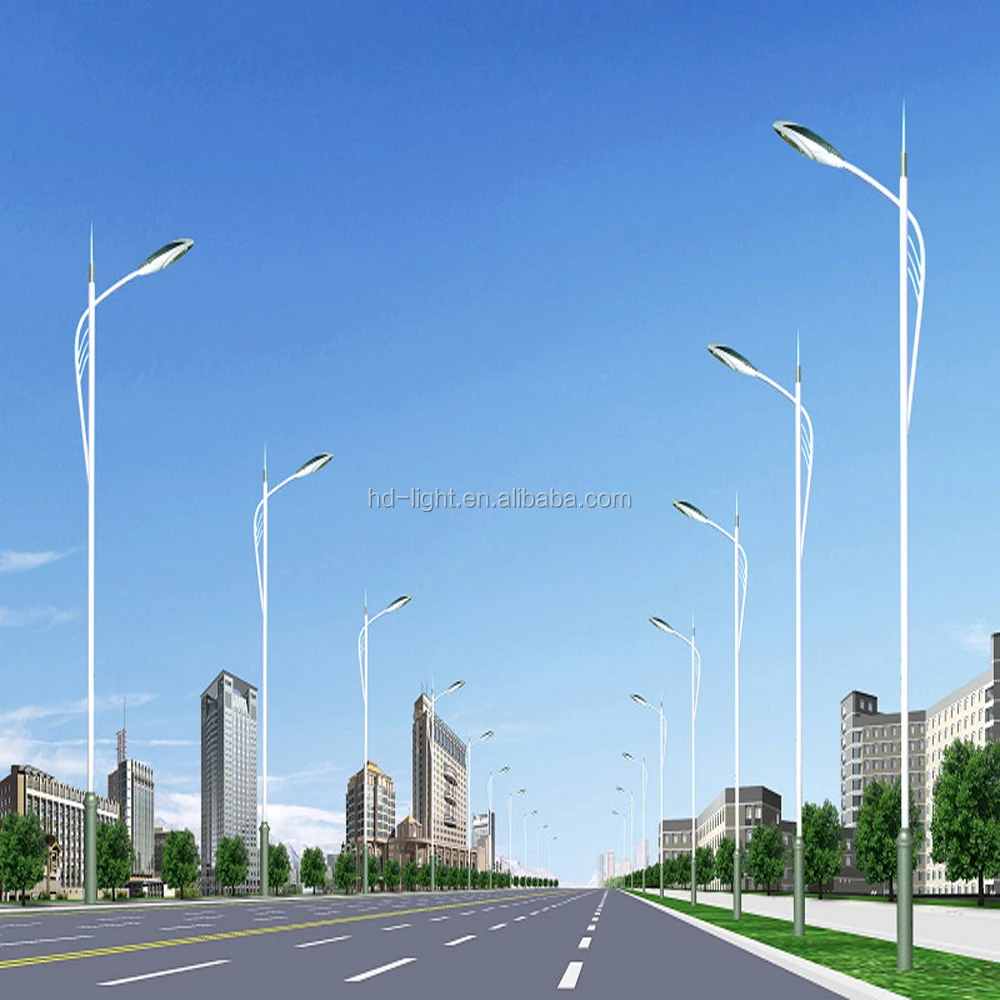 
6m-10m street light pole, steel pole , high way steel pole with high quality 