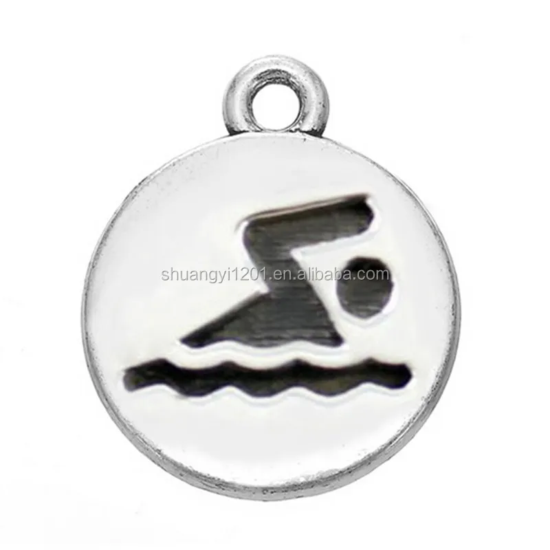 

Eco Friendly Zinc Alloy Metal runner swimming Biker Marathon Triathlon Charm, N/a