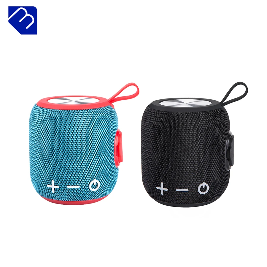 

waterproof mini bluetooth speaker 20watts ws 887 speaker fabric, Black red