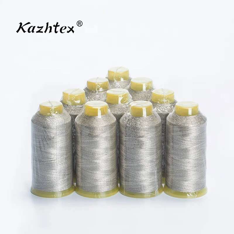 

Low resistance 210D/3 twisted conductive pure silver thread