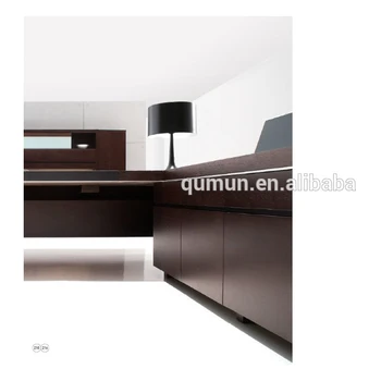 High Quality Office Furniture Right Return Oak Veneer Executive Office Furniture Right Return