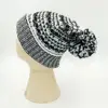 New style lady warm winter knitted with pom-pom woolen beanie hat
