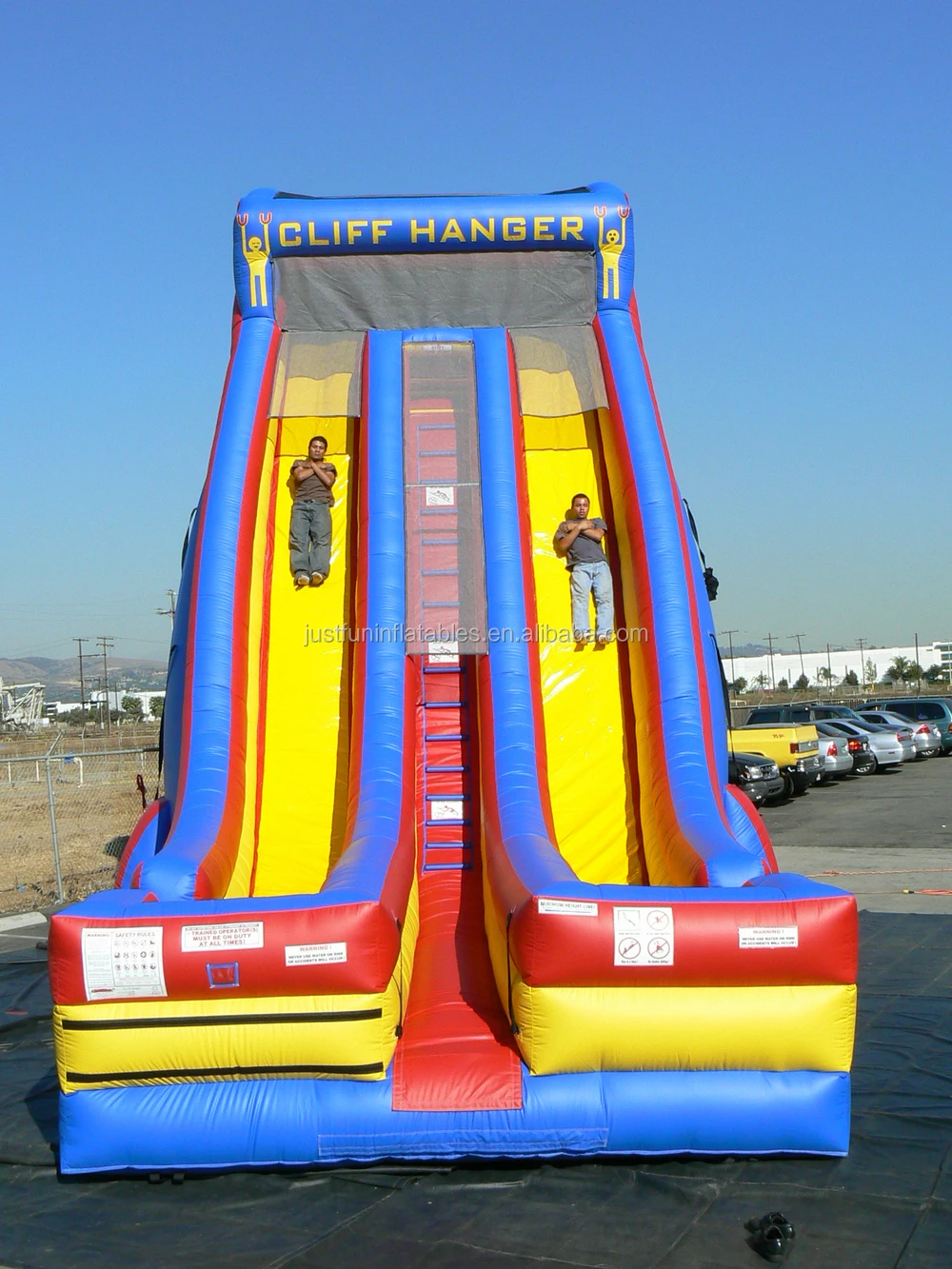 28h Giant Inflatable Slide For Adult Cliff Hanger Slide Inflatables