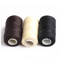 

3 Pieces/Lot Black/Brown/Blonde Sewing Machine Line 100m-110m Small Roll Cotton Thread for Hair Weaving