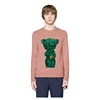 Long Sleeve Knit Teddy Bear Embroidered Knitted Sweater Men Knitting