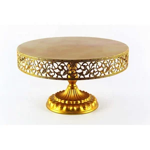 Image of Wedding decoration metal gold cake stand