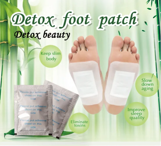 Bamboo Vinegar Pads Sleep Beauty Slimming Gold Detox Foot Patch With Ce