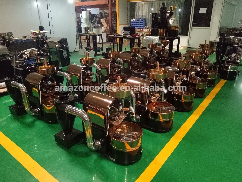 
Dalian Amazon commercial industrial coffee bean roaster/roasting machine 1kg 1.5kg 2kg 3kg 6kg for sale 