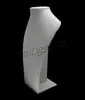 New Leather Necklace Display PU Sponge & wood Bust white 290x175mm 225218