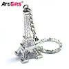Artigifts Key Chain Factory Custom 3D Metal France Eiffel Tower Keychain