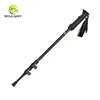Walking mountaineering Hiking plastic Grip 7075 Aluminum outer lock adjustable walking sticks