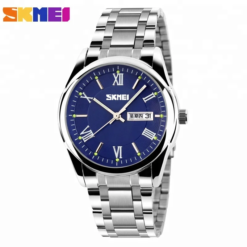 

Skmei Men's Steel Watch 2017 Fashion Sport Waterproof Watches For Men Male Quartz Clock Wristwatch Relogio Masculino, 4 colors