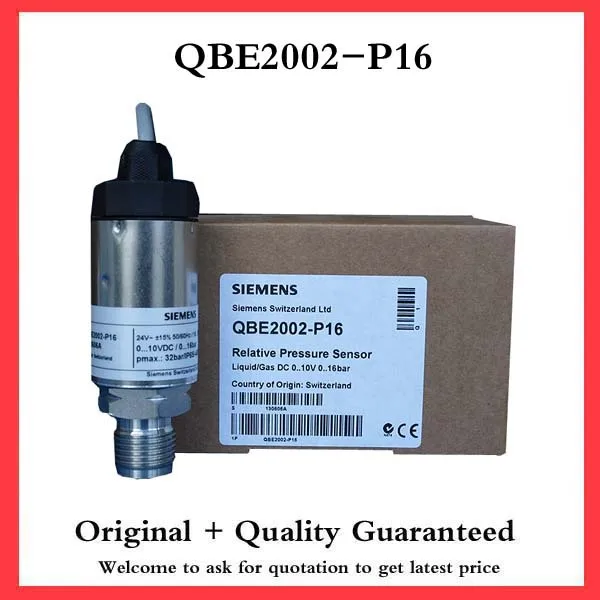 Siemens Sensors Differential Pressure Sensor Qbe2002p16 For Liquid And