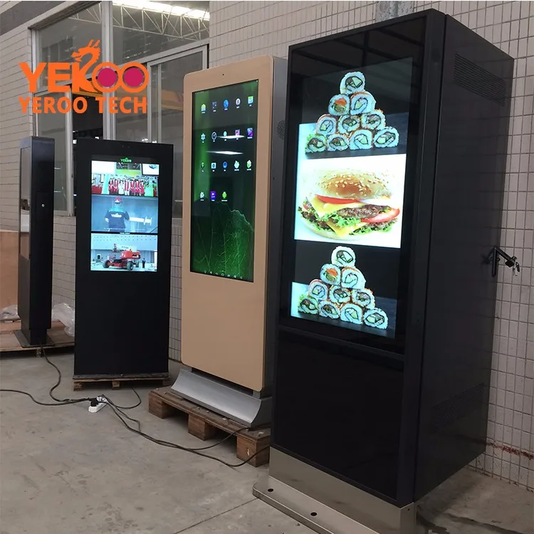 Ip65 Waterproof Outdoor Kiosk Ad Display Lcd Screen ...