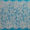 Water Soluble 100% Nylon Embroidered Eyelash Border Lace Trim