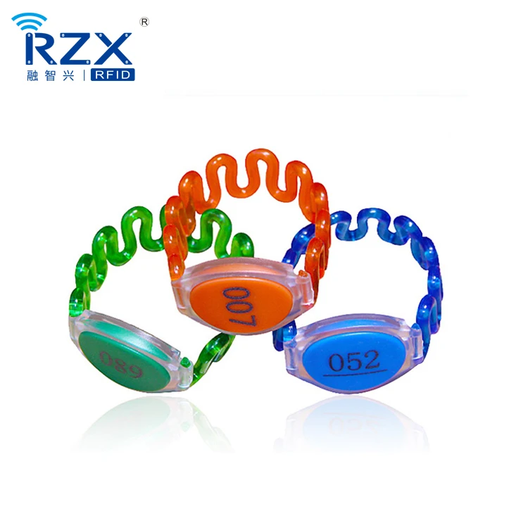 Programmable 125KHz EM4200 ABS RFID Wristband Price For Swimming Pool