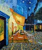 Cafe Terrace At Night Famous Van Gogh Repro Outdoor Table 20X24 Oil Painting Art