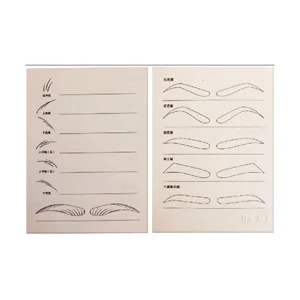 Permanent Makeup Practice Skin Silicone Practice Skin for Eyebrow Eyeliner