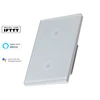 Eu/Uk Standard 3 Gang Touch Switch Panel Crystal Glass Switch Panel Single Firewire Touch Screen Smart Switch