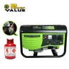 Power Value CE approved 2kw portable lpg gas generator set