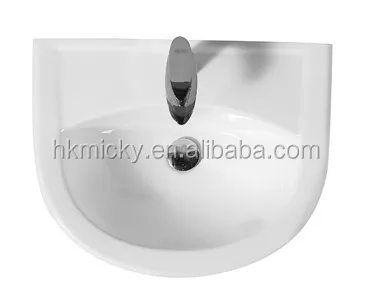 half pedestal basin
