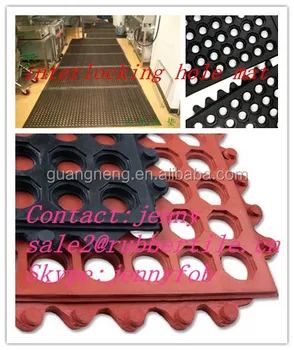 Oil Resistance Rubber Mat Bathroom Rubber Boat Mats Interlock