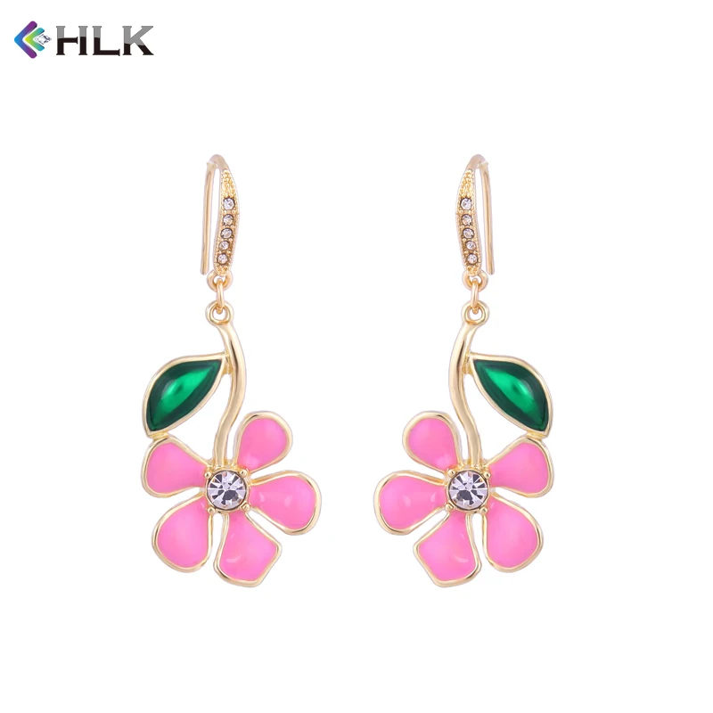 

Bright Color Wild Flower Enamel Colour Earrings
